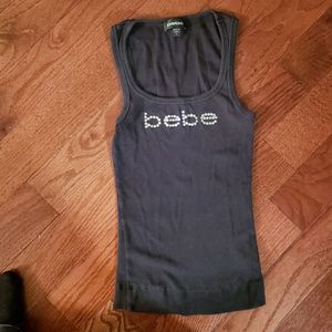 Bebe Rhinestone Tank Top